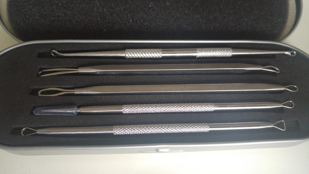 8-teiliges Edelstahl Mitesserentferner Kit Gesichtspflege 8-teiliges Akne-Extraktor Set Edelstahl - Mitesser & Pickel Entferner Werkzeuge Für Gesichtspflege Mitesser Entferner